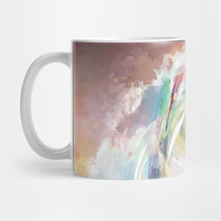 The Space Ship falling Mug